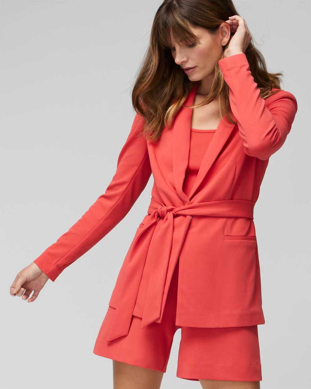 White house black market red blazer 2025